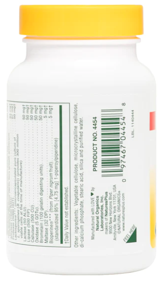 NaturesPlus Acti-Zyme 90 Vegan Capsules