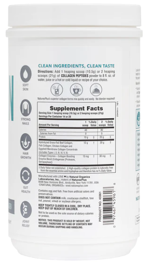 NaturesPlus Collagen Peptides 294g