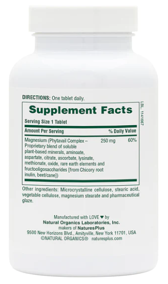 NaturesPlus Dyno-Mins Magnesium 250mg 90 Tablets
