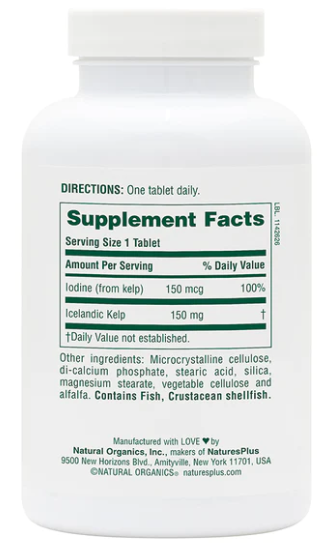 NaturesPlus Icelandic Kelp 300 Tablets