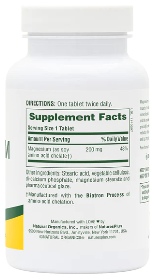 NaturesPlus Magnesium 200mg 90 Tablets