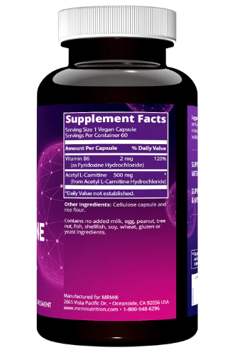 MRM Nutrition Acetyl L-Carnitine 60 Vegan Capsules