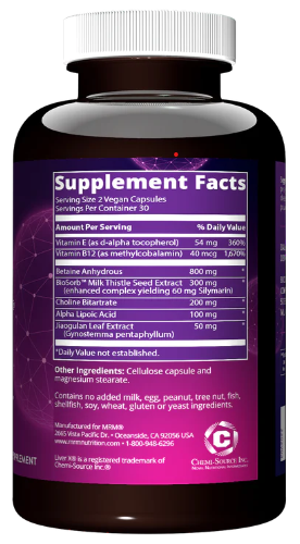 MRM Nutrition Liver X Detoxification 60 Vegan Capsules
