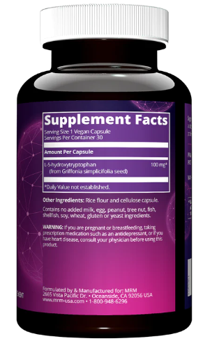 MRM Nutrition 5-HTP 100 mg 60 Vegan Capsules