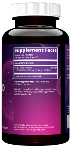MRM Nutrition Grape Seed Extract 100 Vegan Capsules