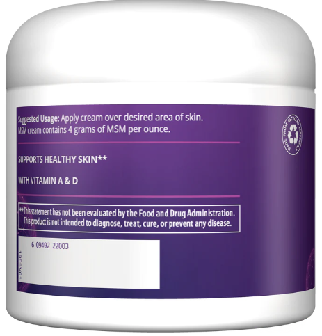 MRM Nutrition MSM Cream 4 oz