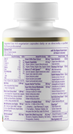 Paradise Slimming Greens 120 Vegetarian Capsules