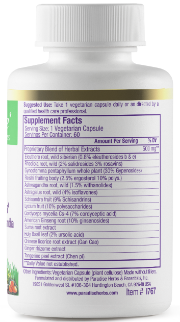 Paradise Imperial Adaptogen 60 Vegetarian Capsules
