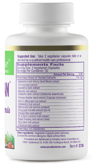 Paradise Whole Woman Libido Vitality Formula 60 Vegetarian Capsules
