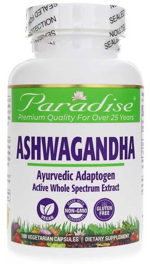 Paradise Ashwagandha 180 Vegetarian Capsules