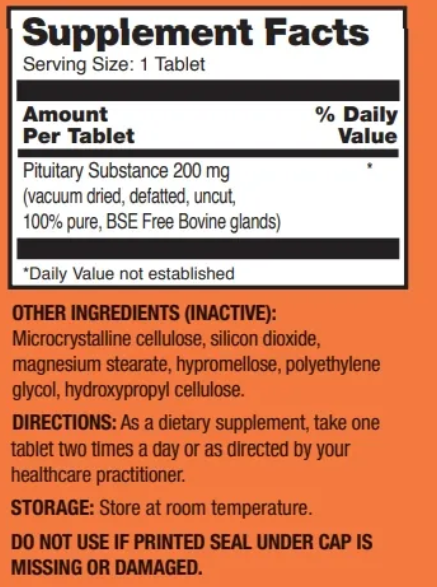 Ultra Enterprises Raw Pituitary 60 Tablets