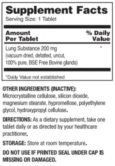 Ultra Enterprises Raw Lung 60 Tablets
