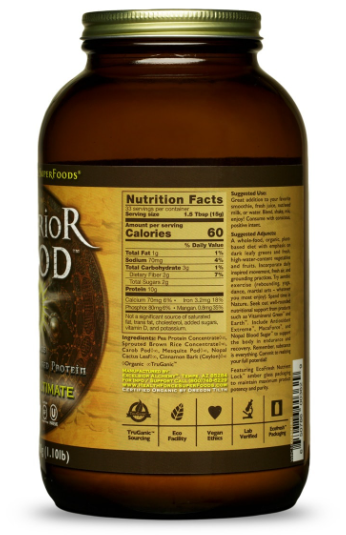 HealthForce SuperFoods Warrior Food Carob Ultimate 500g