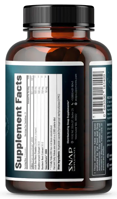 SNAP Irish Sea Moss 60 Capsules