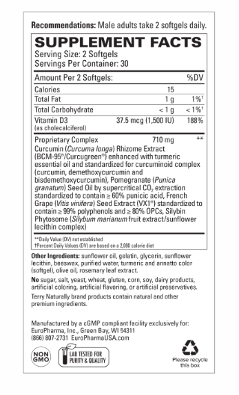 Terry Naturally Healthy PSA Levels 60 Softgels