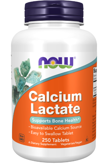 Now Foods Calcium Lactate 250 Tablets