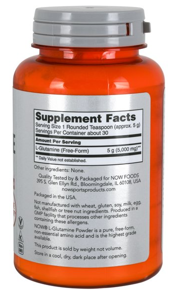 NOW L-Glutamine Powder 5.3 oz