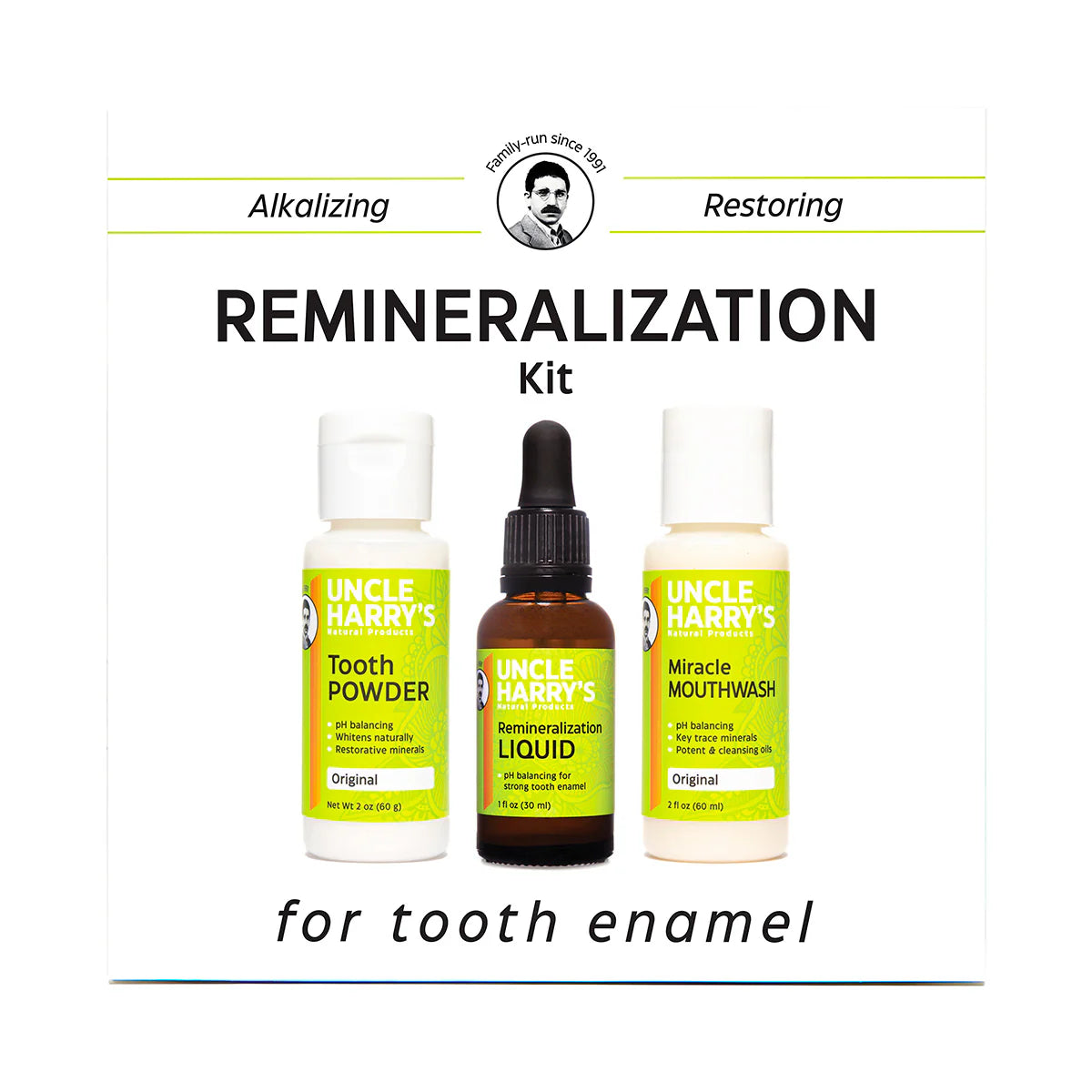 Uncle Harrys Remineralization Kit for Tooth Enamel