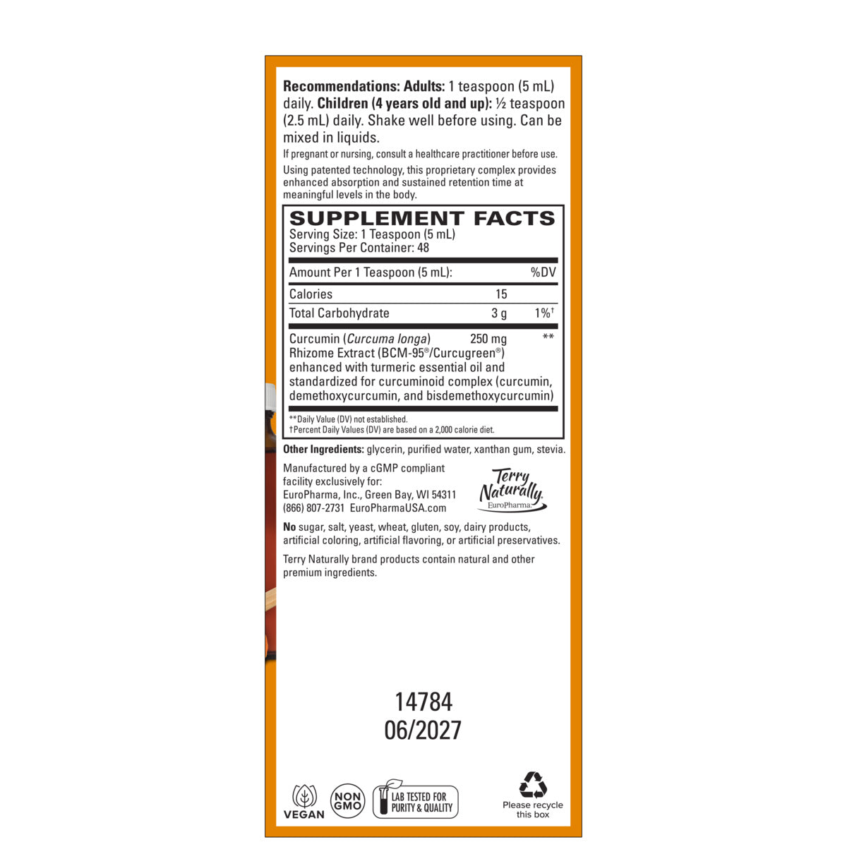 Terry Naturally CuraMed Syrup 8 oz