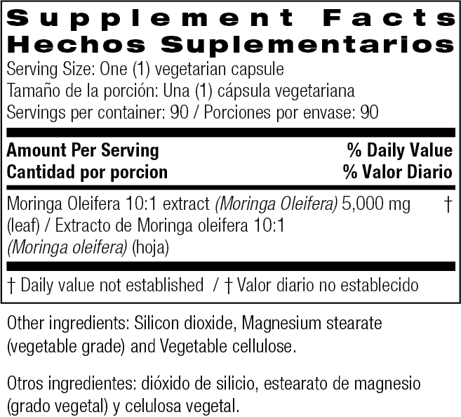 Bio Nutrition Moringa 5,000 60 Vegetarian Capsules