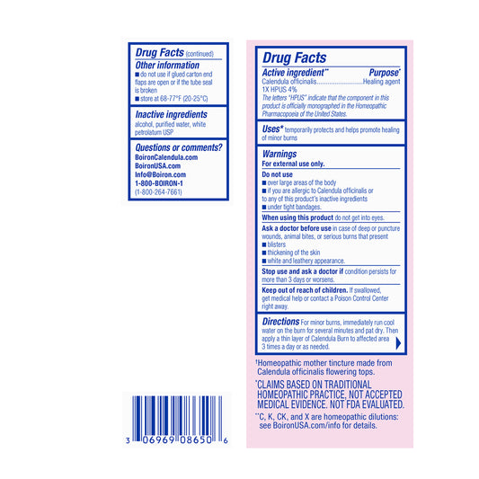 Boiron Calendula Burn Ointment 1 oz