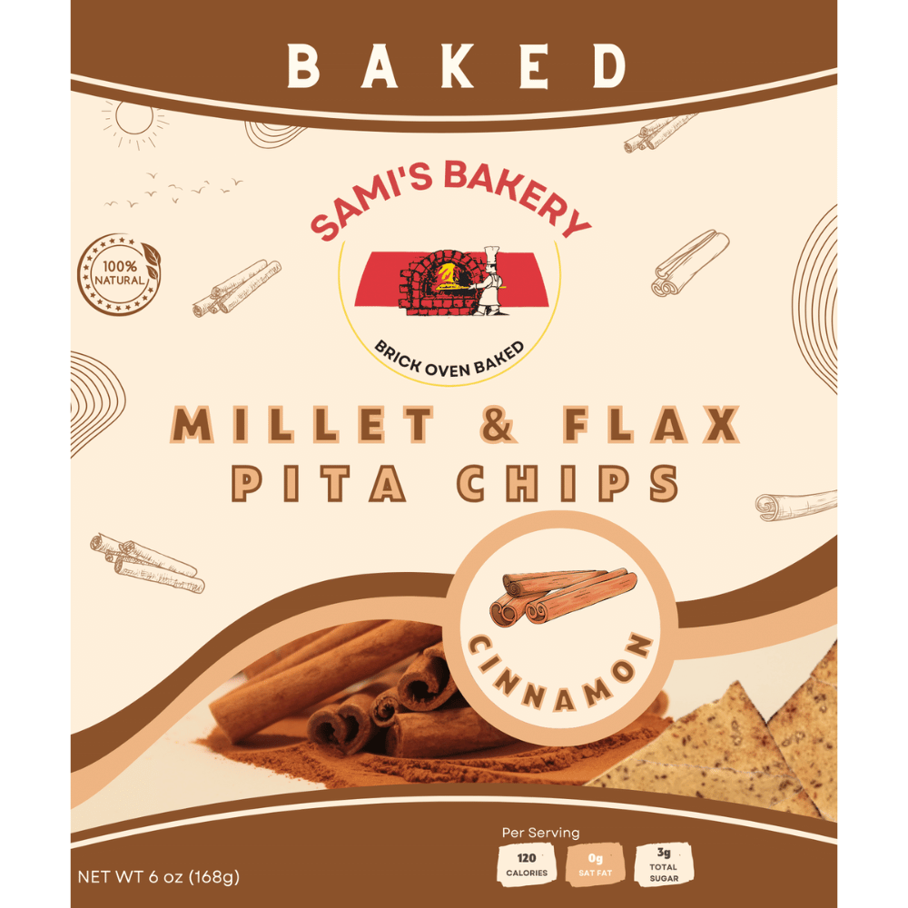 Sami's  Millet Flax Cinnamon Pita Chip