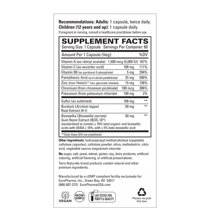 Terry Naturally Acne Essentials 60ct