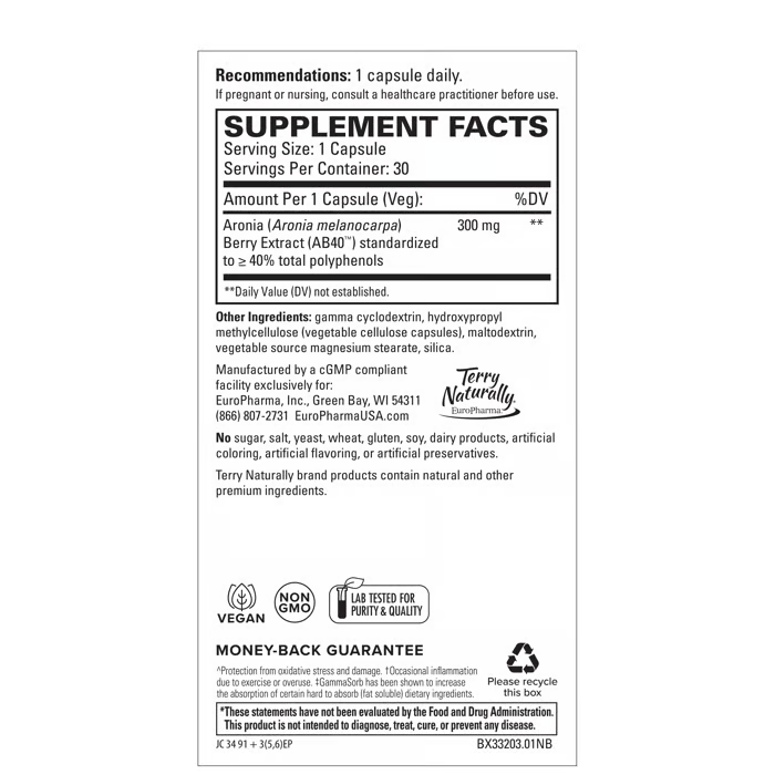 Terry Naturally Aronia Berry 300 30ct