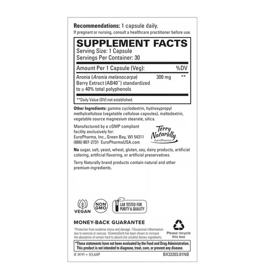 Terry Naturally Aronia Berry 300 30ct