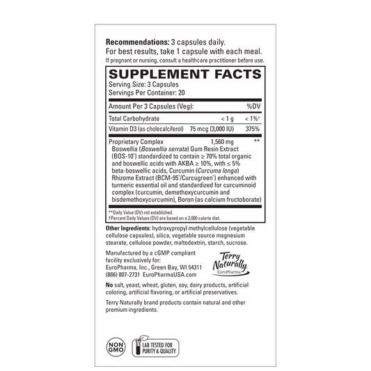 Terry Naturally Healthy Knees & Joints 60 Capsules