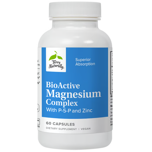 Terry Naturally BioActive Magnesium Complex w/ P-5-P and Zinc 60 Capsules