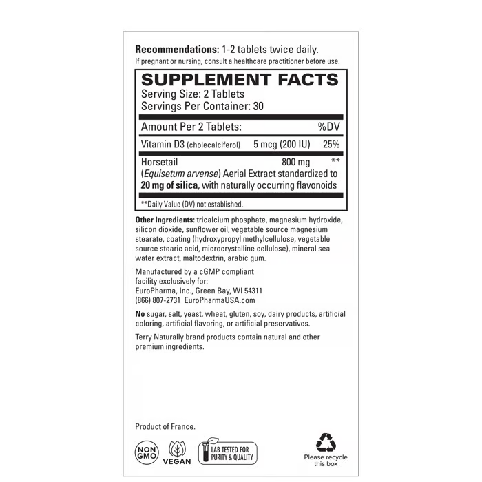 Terry Naturally Silica-20 60ct