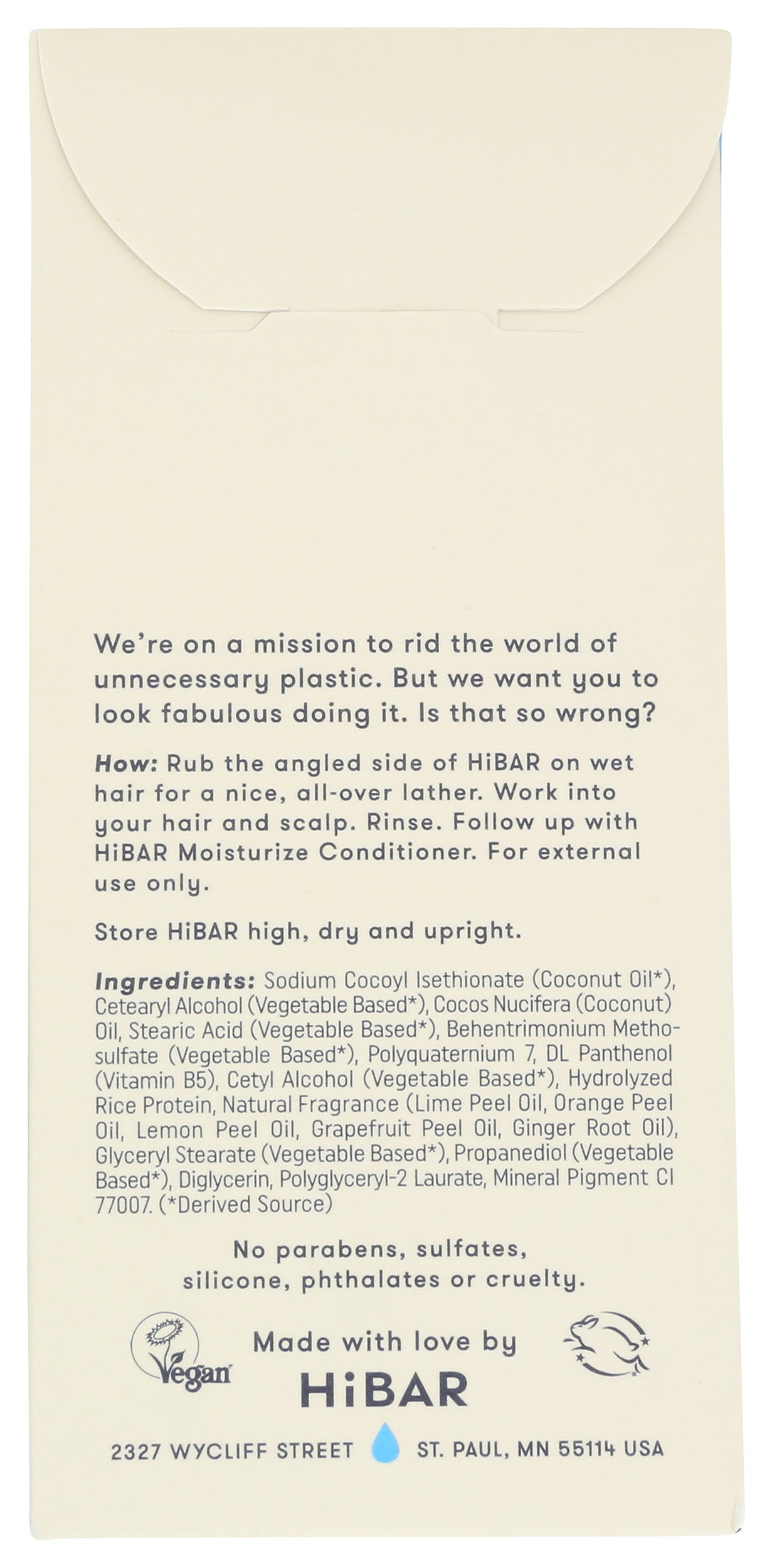 HiBAR Shampoo Bar Moisturize