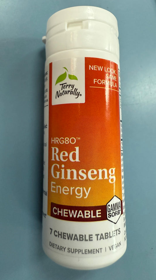 Terry Naturally Red Ginseng 7ct Chew