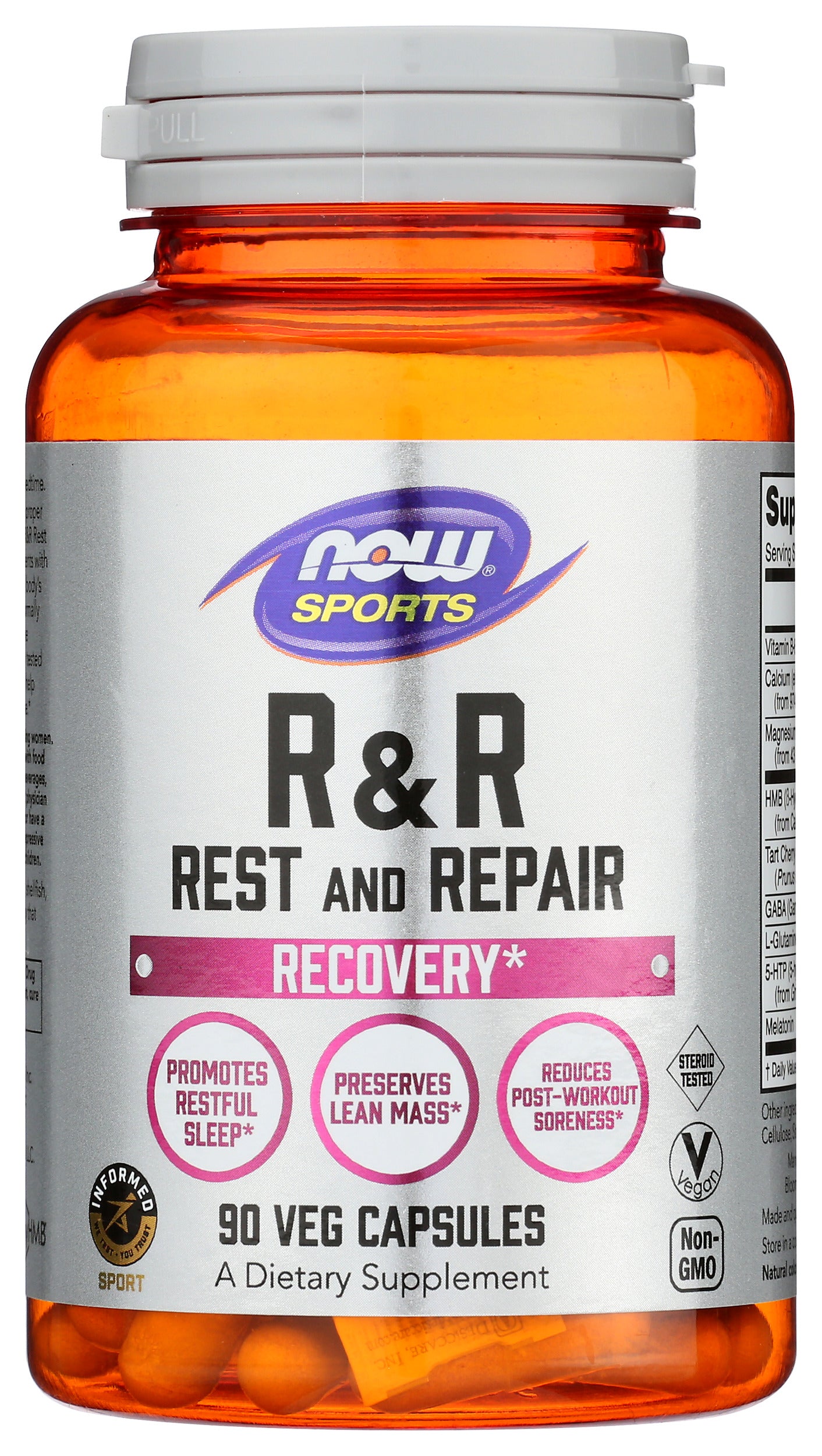 NOW Sports R&R Rest and Repair 90 Veg Capsules
