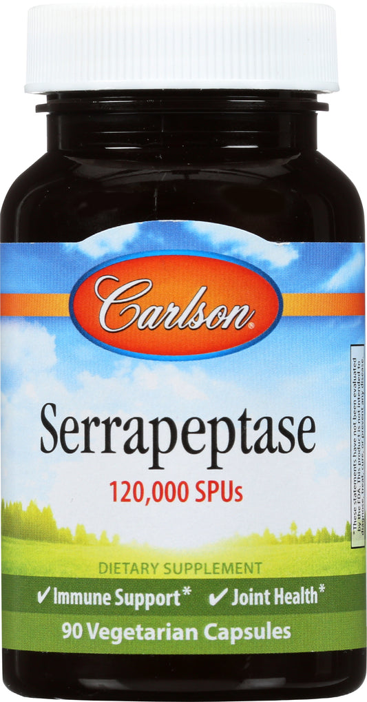 Carlson Serrapeptase 90 Vegetarian Capsules