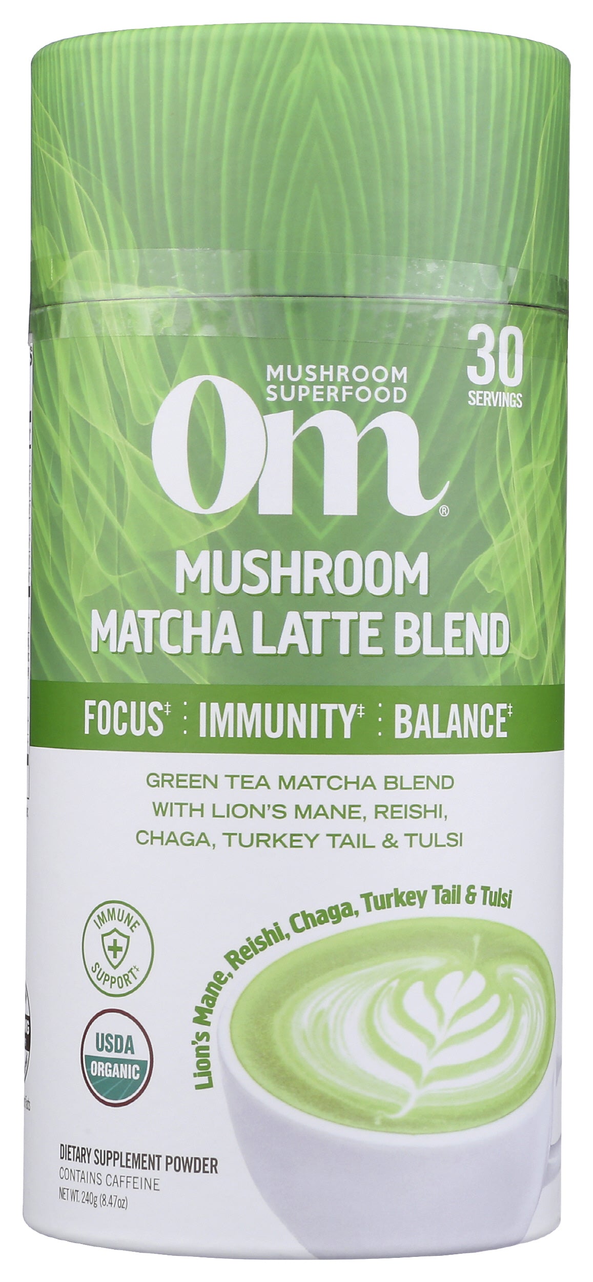 Om Mushroom Matcha Latte Blend 240g