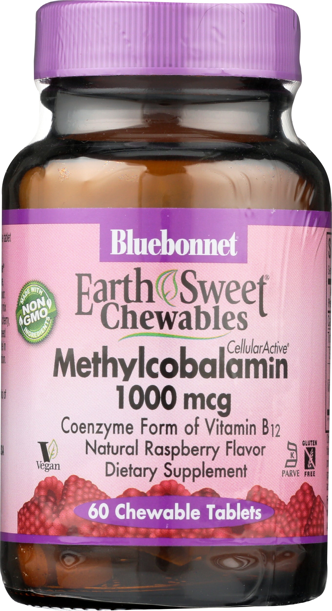 Bluebonnet B12 Methylcobalamin 1000 mcg 60 Chewable Tablets