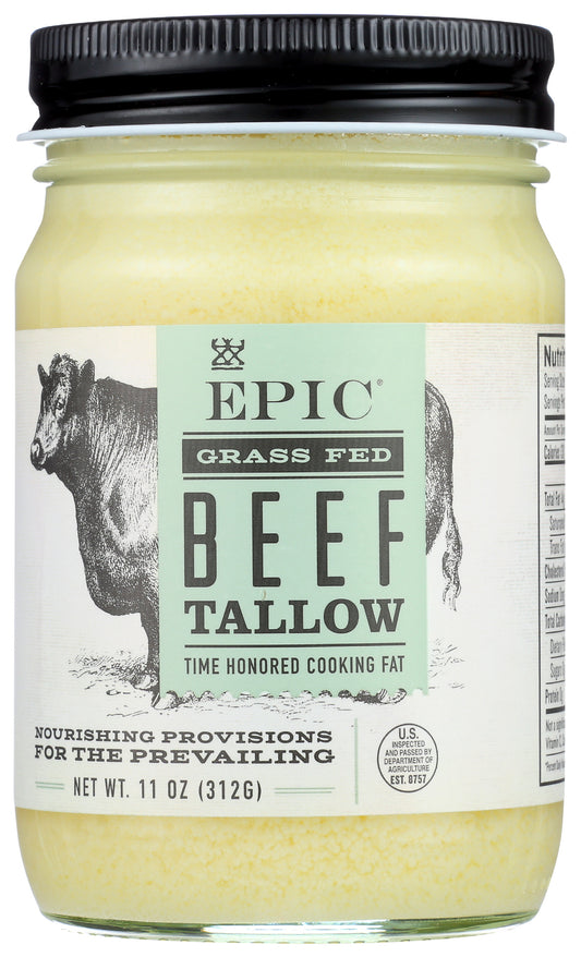 Epic Rendered Grass-Fed Beef Tallow 11 oz