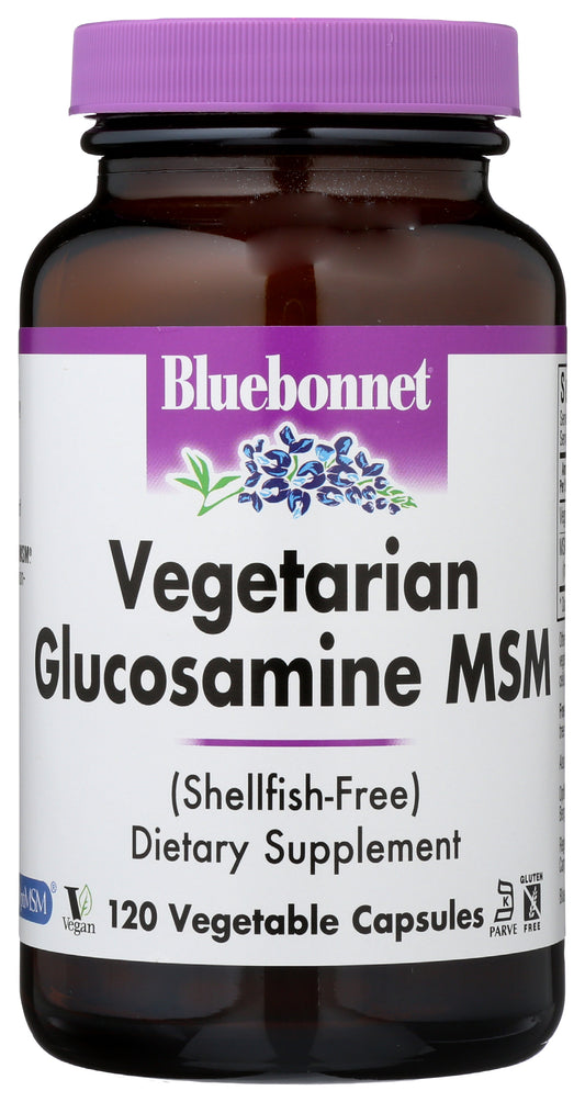 Bluebonnet Vegetarian Glucosamine MSM 120 Vegetable Capsules