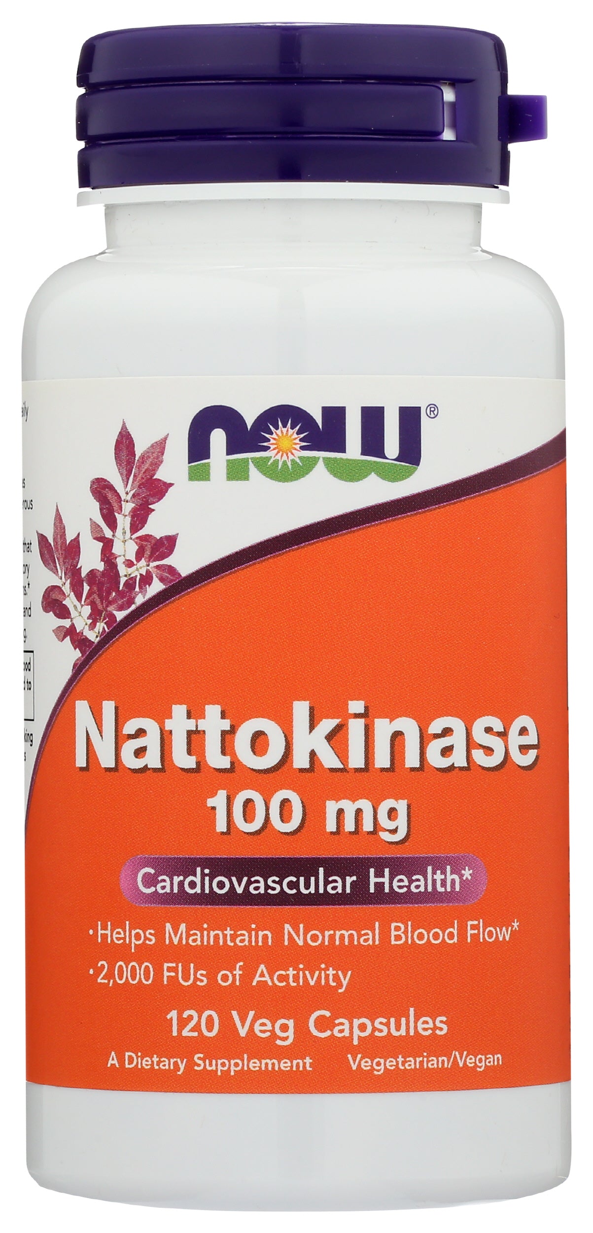 NOW Nattokinase 100 mg 120 Veg Capsules