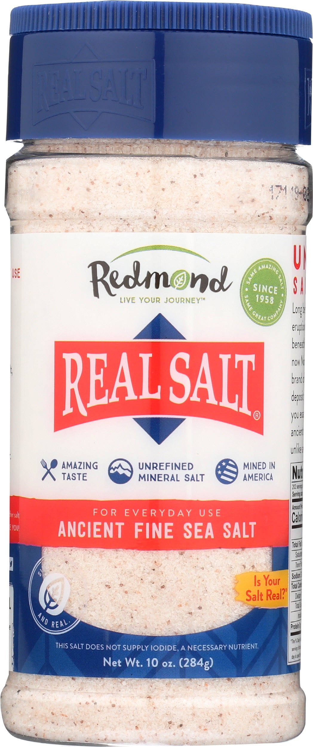 Redmond Real Salt Ancient Fine Sea Salt 10 oz