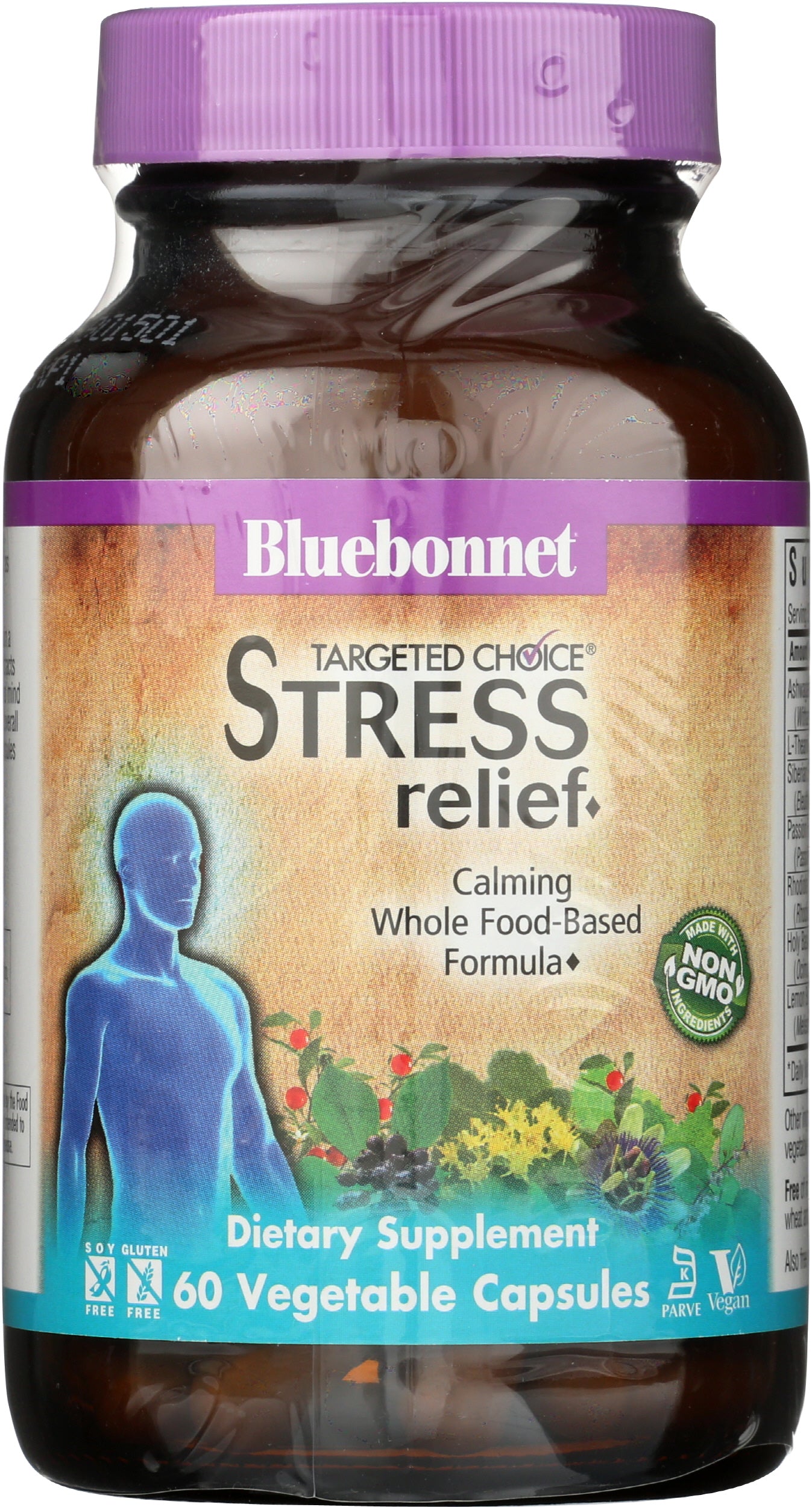 Bluebonnet Stress Relief 60 Vegetable Capsules