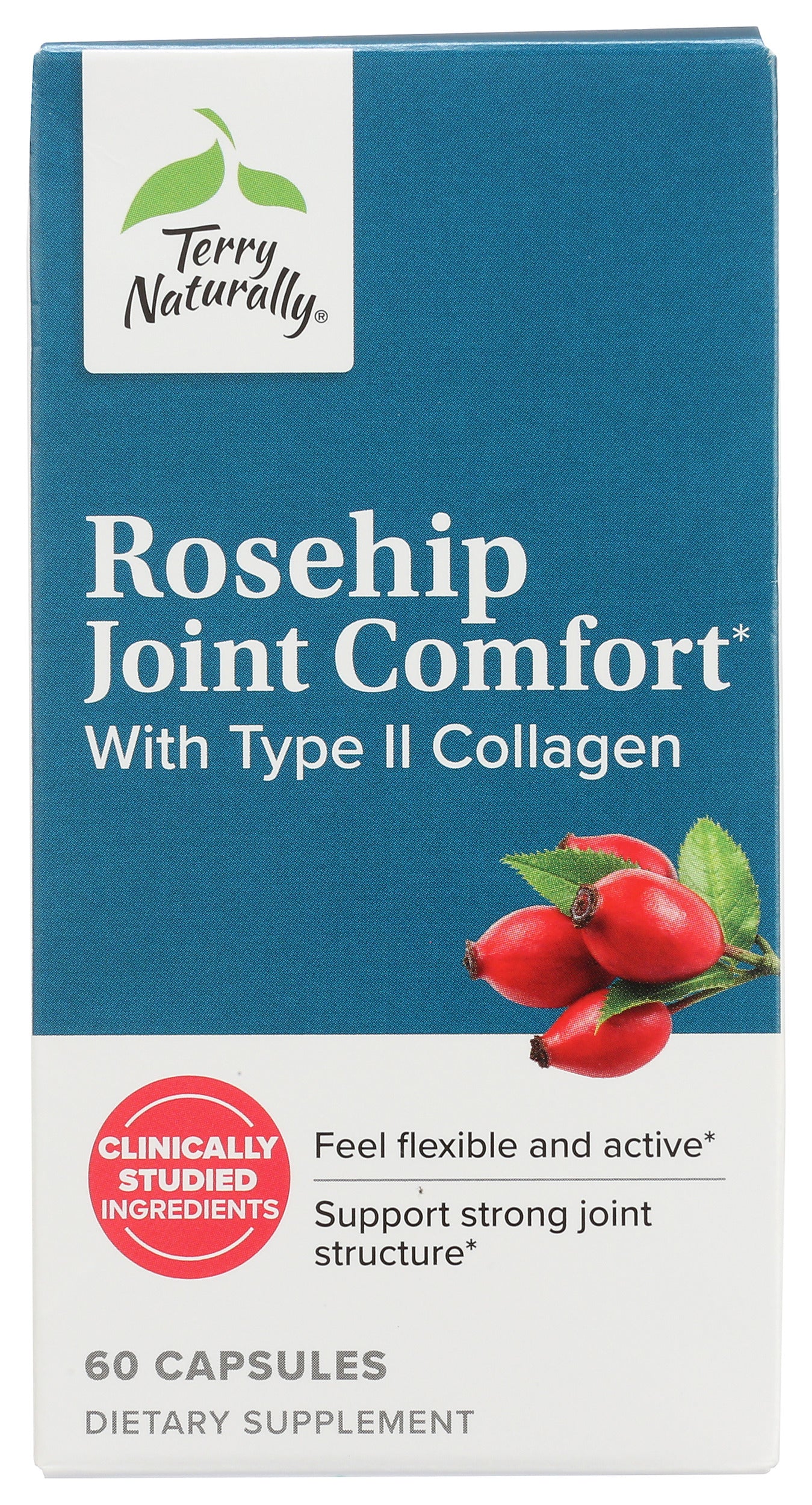 Terry Naturally Rosehip Joint Comfort with Type II Collagen 60 Capsules