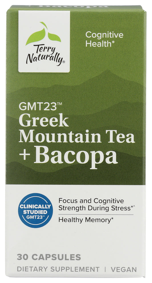 Terry Naturally GMT23 Greek Mountain Tea + Bacopa 30 Capsules