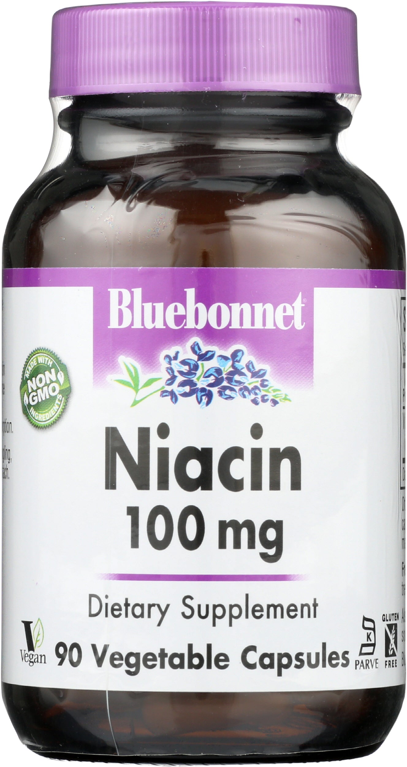 Bluebonnet Niacin 100 mg 90 Vegetable Capsules