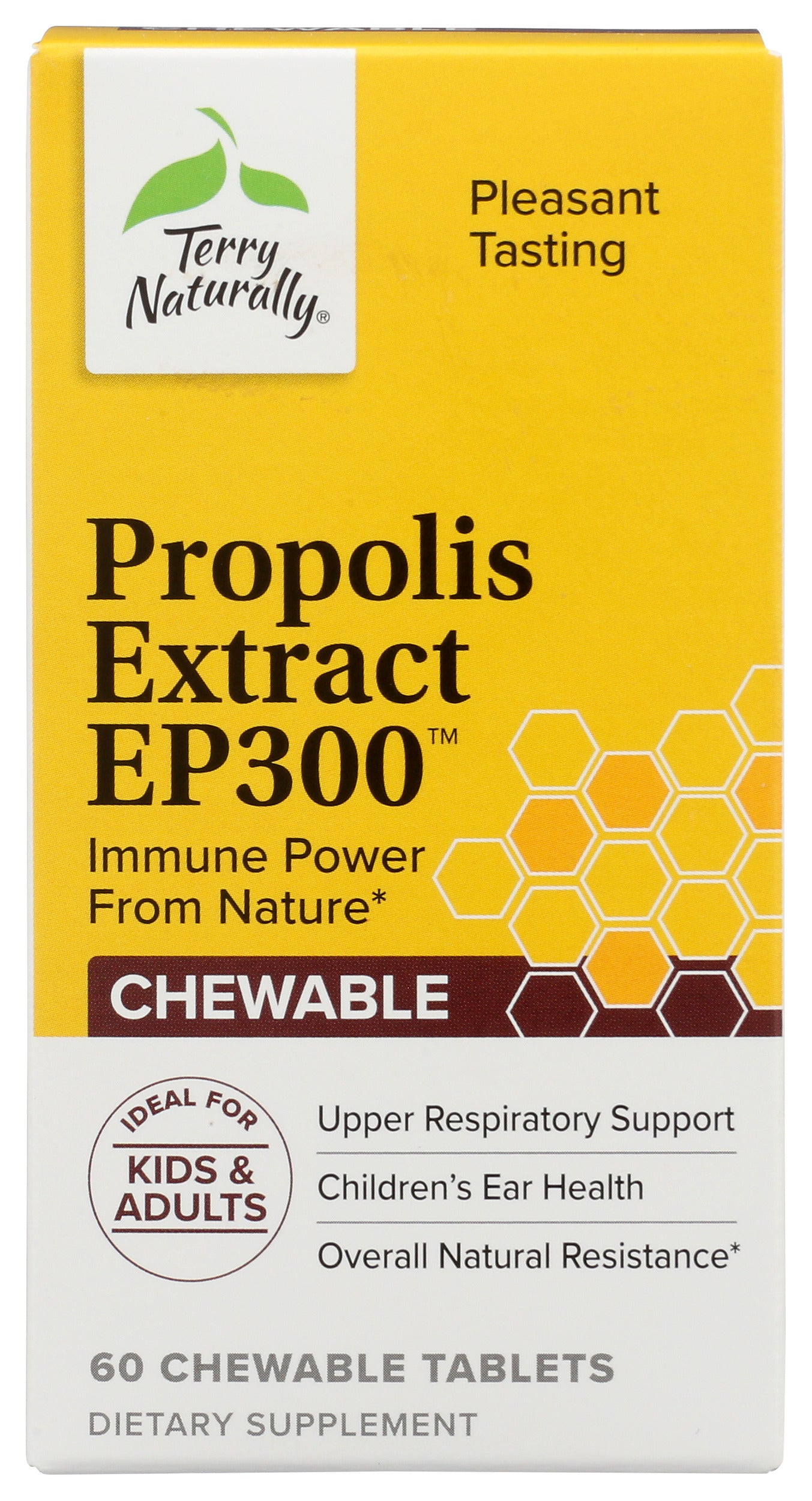 Terry Naturally Propolis Extract EP300 60 Chewable Tablets