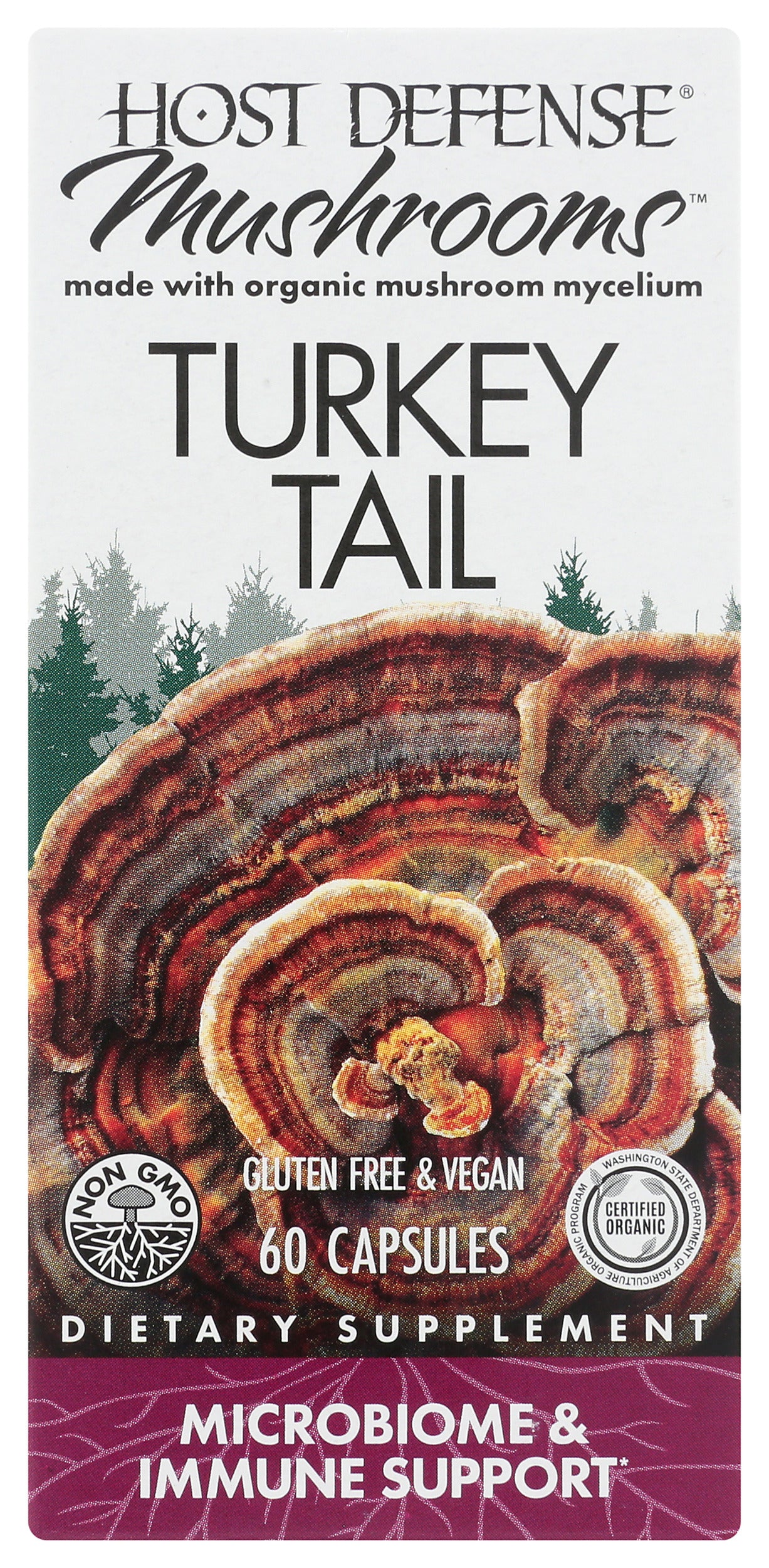 Host Defense Mushrooms Turkey Tail 60 Capsules