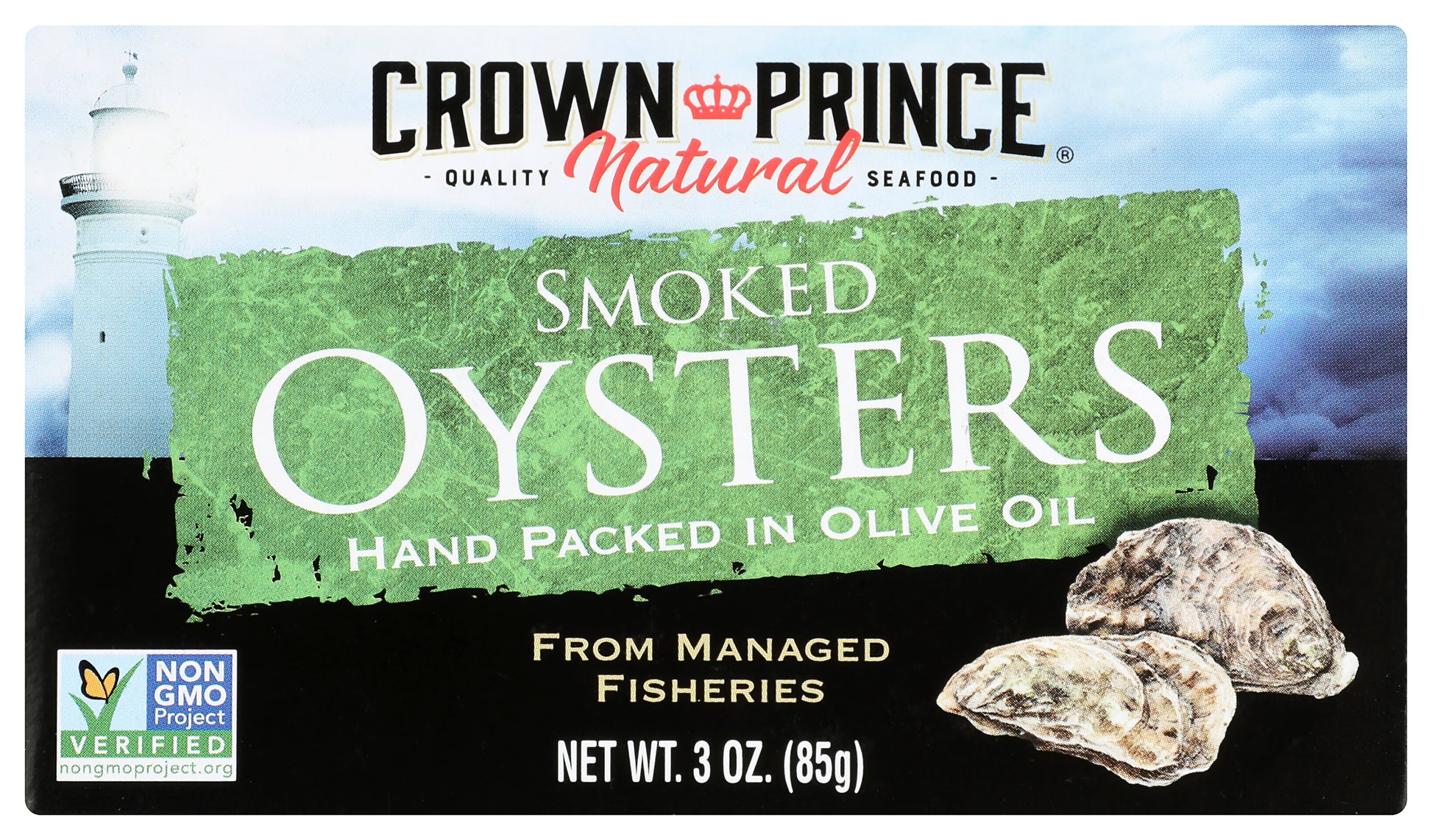 Crown Prince Smoked Oysters in Olive Oil 3 oz