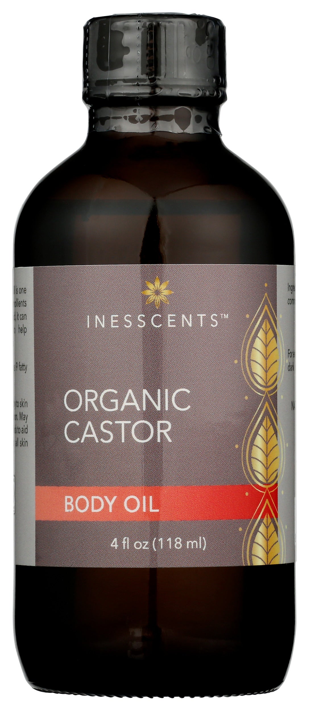 Inesscents Organic Castor Body Oil 4 fl oz